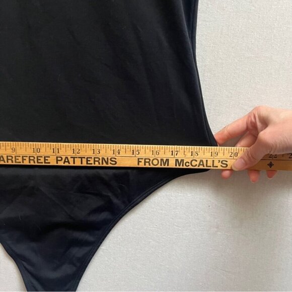 Maeve Anthropologie Mock-Neck Black Bodysuit Sz XL - Picture 8 of 11